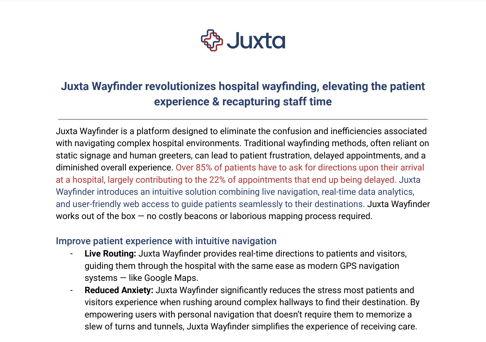 Preview of Juxta Wayfinder Whitepaper